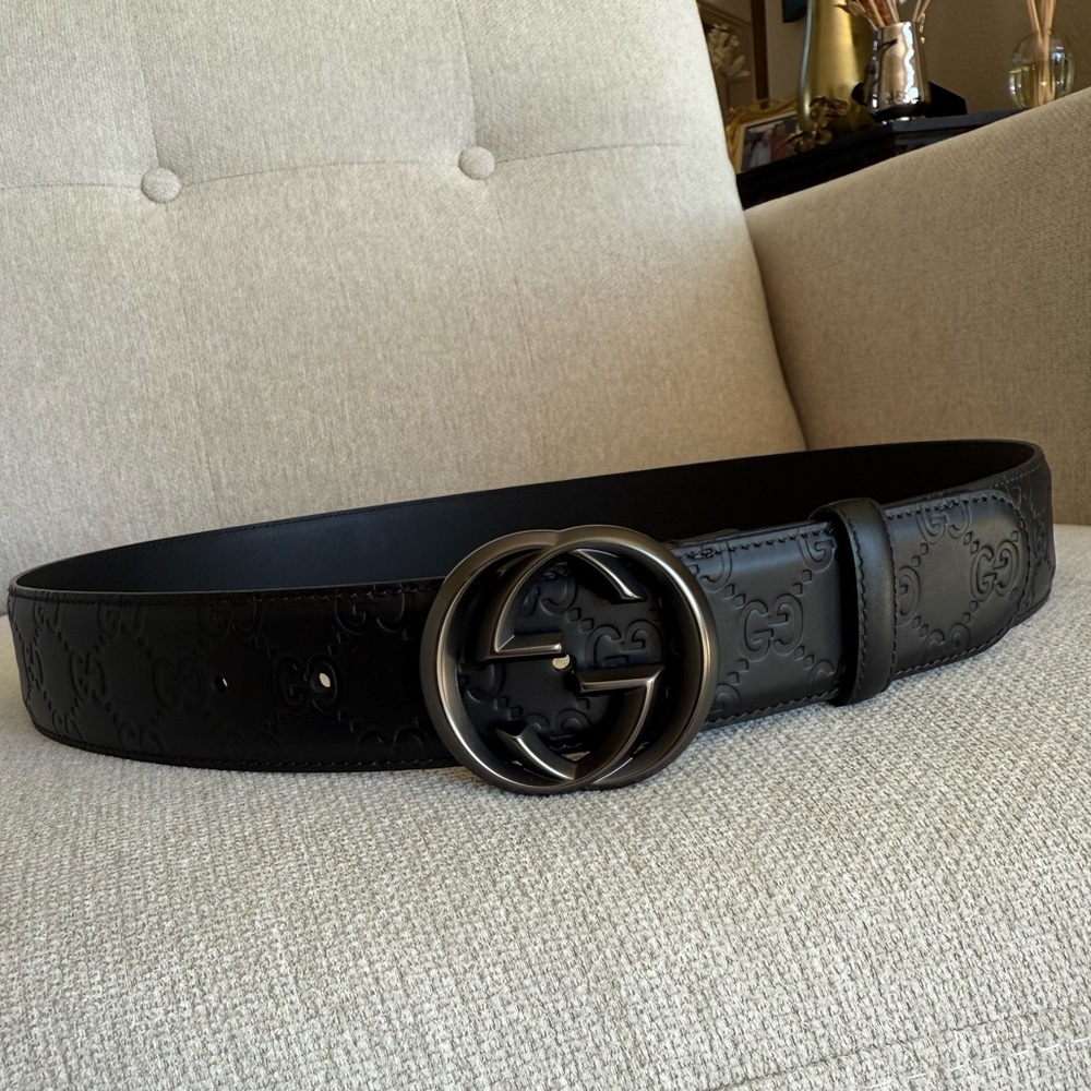 Gucci Black Belt - size 14-16 women’s